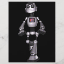 type tramé de robot de la science fiction 3D Prospectus En Couleur