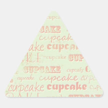 Typographie vintage de petit gâteau autocollants