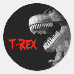 Tyrannosaurus Rex Adhésifs Ronds