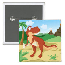 Tyrannosaurus Rex Pin's Avec Agrafe