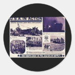 U.S.A. Dans l'action Autocollants