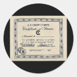 U.S. Corps de culture Adhésif Rond