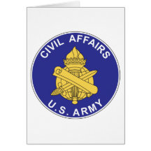 U.S. Plaque de branche d'affaires civiles d'armée Carte De Vœux