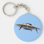 UFO métallique Keychain Porte-clés