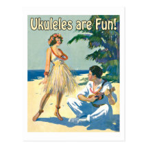 Ukes sont amusement ! Carte postale
