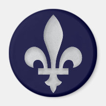 Un aimant de l'argent Fleur-De-lys