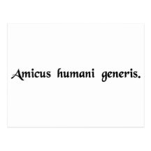 Un ami de la race humaine carte postale