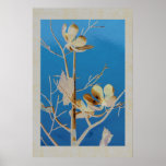Un arbre fleurissant le yard de cour de merveilles posters