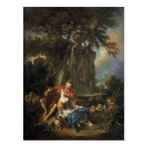 Un automne pastoral - François Boucher Carte Postale