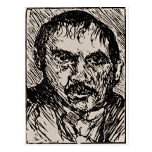 Un autoportrait de l'artiste Lovis Corinthe. 1920 Cartes Postales
