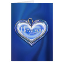Un bijou précieux un coeur est cartes de vœux