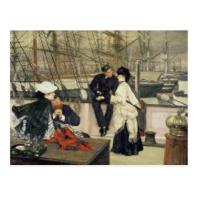 Un capitaine et un premier compagnon amusant les d cartes postales