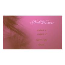 Un carte de visite romantique