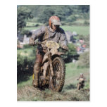 Un cavalier d'enduro au Pays de Galles R-U Cartes Postales