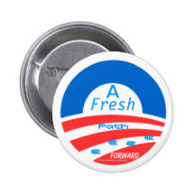 Un chemin frais en avant réélisent Obama 2012 Badges Avec Agrafe