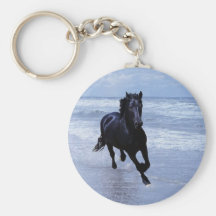 Un cheval sauvage et libre porte-clefs