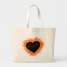 Un coeur brûlant du feu de chose sacs fourre-tout