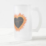 Un coeur brûlant du feu de chose tasses à café