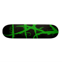 Un contact vert plateaux de skateboards