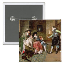 Un conte s'engageant, 1894 (huile sur le panneau) pin's