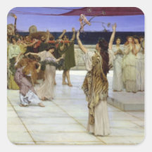 Un dévouement au Bacchus, 1889 Sticker Carré