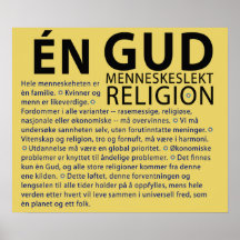 Un Dieu (norvégien) Affiches