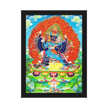 Un dieu oriental frais de la mort de Vajrabhaivara Toile Tendue