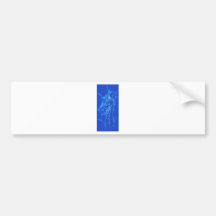 Un dragon dans la fumée (bleue) autocollant pour voiture