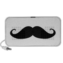 Un grand haut-parleur de moustache