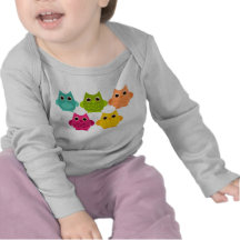 Un groupe lumineux de hiboux t-shirt