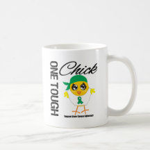Un guerrier dur de Cancer de foie de poussin Mugs