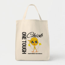 Un guerrier dur de Cancer d'enfance de poussin Sacs De Toile