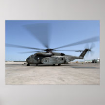 Un hélicoptère de dragon de mer de MH-53E Poster