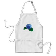 Un hortensia bleu tablier