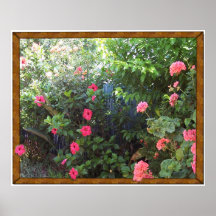 Un jardin méditerranéen à Algorfa, Alicante Poster