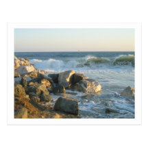 Un jour à la plage carte postale