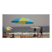 Un jour à la plage photocarte