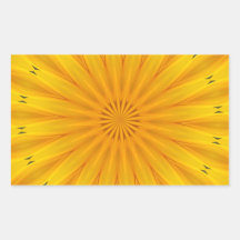 Un kaléidoscope de tournesol autocollant