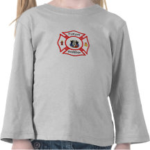 Un maltais rouge de futur sapeur-pompier t-shirts