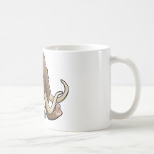 Un mammouth laineux amical mignon mug