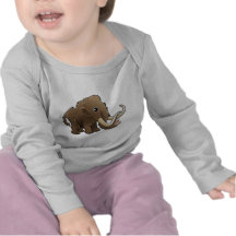 Un mammouth laineux amical mignon t-shirt