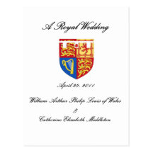 Un mariage royal cartes postales