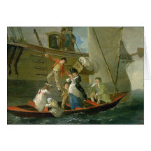 Un marin marié adieu, c.1800 (huile sur le panneau cartes