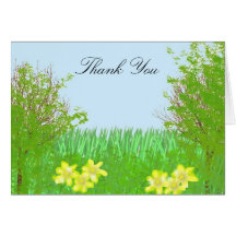 Un Merci de journée de printemps Cartes