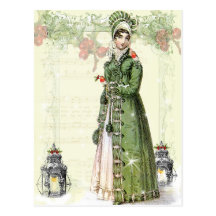 Un Noel joyeux - Jane Austen inspirés Carte Postale