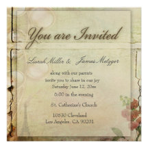 Un petit invitation démodé de mariage