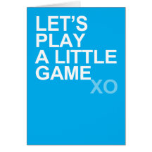 Un petit jeu (xo) carte de vœux