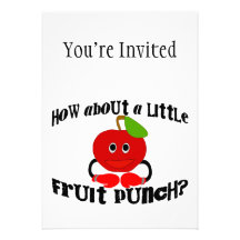 Un peu de punch de fruits faire-part personnalisé