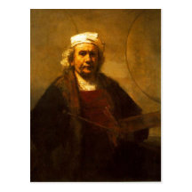 Un protrait en retard d'individu par Rembrandt, d' Cartes Postales