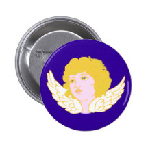Un putto putto à des anges pêcher pin's avec agrafe